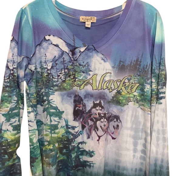 One World Live and Let Live Alaska Tunic - Picture 2 of 7